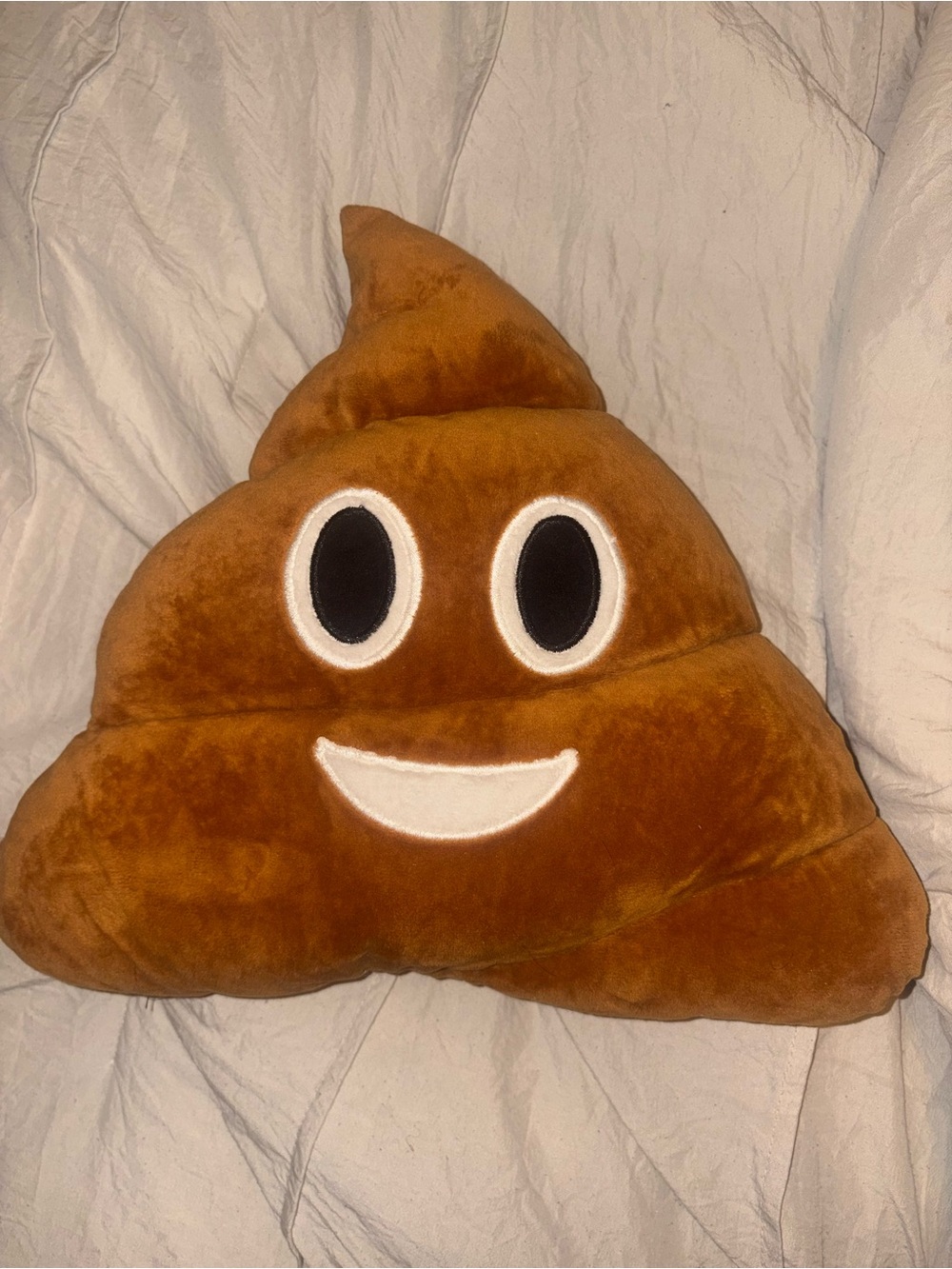 Plush Poop Emoji Pillow - Brown - Picture 1 of 2